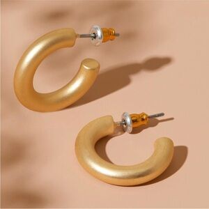 NWT Gold Hoops